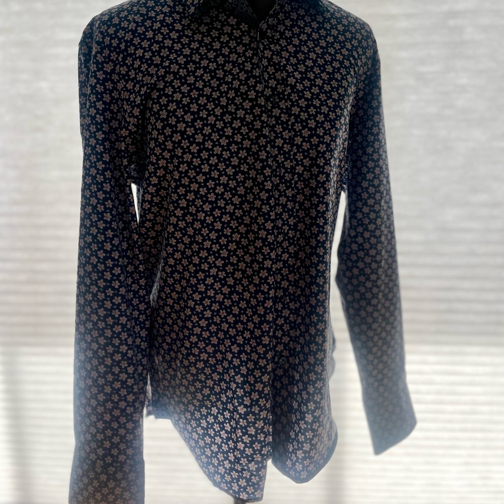 Men's Navy Floral Shirt